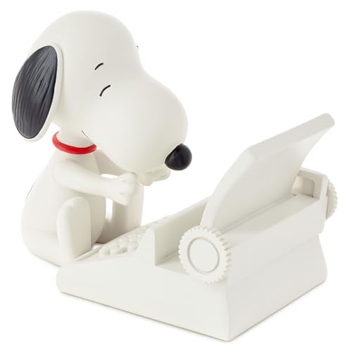 Image of Hallmark Peanuts Snoopy Cell Phone Holder (Typewriter) Office Supplies