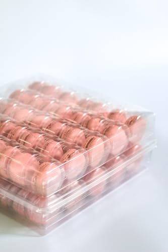 Vend Exchange Macaron Storage Freezer box - Large Storage Box with 2 Macaron Containers - Stores 70 Macarons
