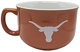 Boelter Brands Licensed NCAA Giant, Oversized Two-Tone 32oz Bowl Mug (Texas Longhorns)