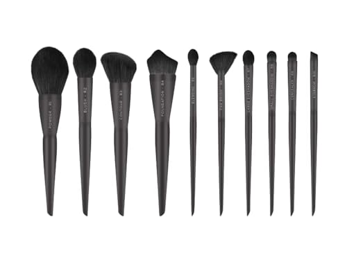 RENEE Professional Makeup Brush with Easy-to-Hold, Ultra Soft Bristles for Precise Application & Perfectly Blended Look, Set Of 10, 10pc