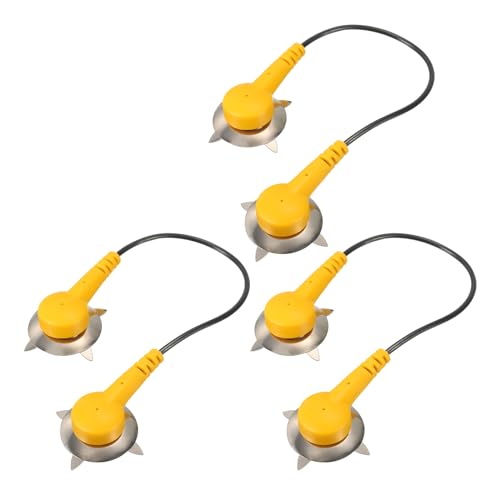 Image of MECCANIXITY ESD Grounding Cable Cord with Paw 15cm /5.91 Inch Long,Anti-Static Ground Wire Cable Clip for Eliminate Conductor Electrostatic, Pack of 3(Yellow,Black)