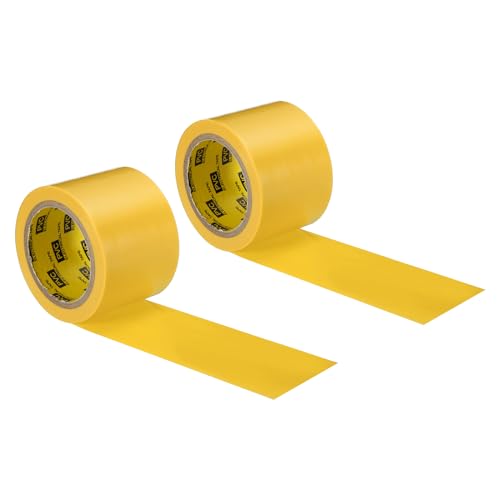Image of PATIKIL Corrosion Protection Pipe Tape, 2 Pcs 30 Ft x 2 Inch PVC Insulation Wrap Duct Tape Self Adhesive for Metal Electrical Piping Drain Pipe Electrical Wires HVAC Duct, Yellow