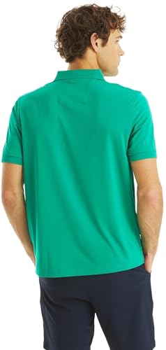 NAUTICA Men's Classic Fit Short Sleeve Solid Deck Polo Shirt4