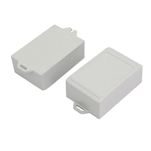 Aexit 79mmx53mmx30mm ABS Package Tool Storage and Management Plastic Rectangular Debris IP65 DIY Junction Box Gray 2pcs Model:99as541qo299