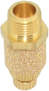 VARMHUS 10PCS Brass Adjustable Flow Control Muffler, 1/8" NPT Thread, for Pneumatic Systems (1/8")
