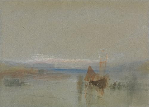 Tableaux peinture sur toile Turner Bateaux de pêche du Havre 60x90cm