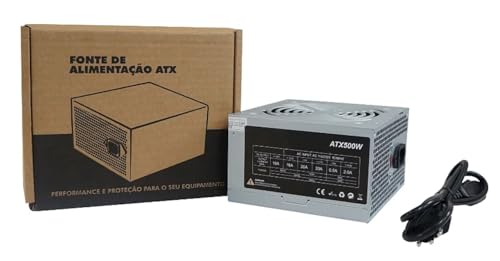 FONTE ATX 500W TRS/5350-M 24 PINOS BOX
