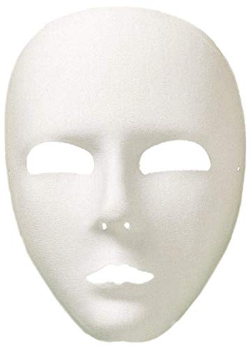 Smiffys Masque intégral viso, blanc Cover