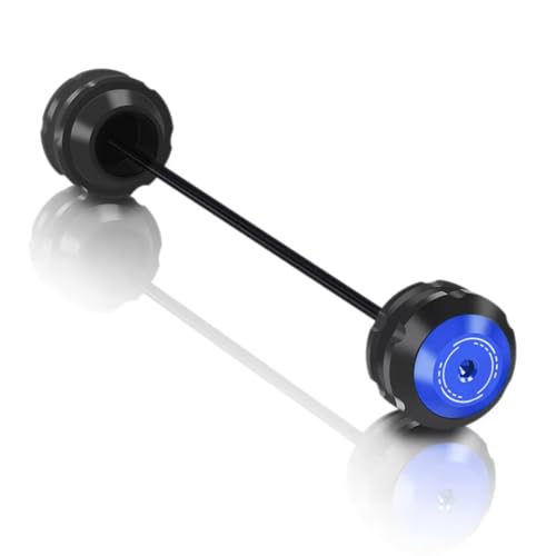 Achsschützer Kompatibel Mit Aprilia Für Dorsoduro 900 2017 2018 2019 2020 Motorrad Vorderachse Hinterachse Gabel Crash Sliders Pad Radschutzkappe Zubehör(Blue,Rear)