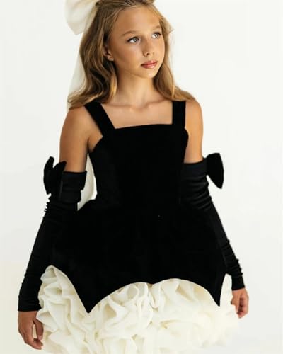 ZHengquan Princess Mini Flower Girl Velvet Dresses A line Floral Ruffles Wedding Pageant Birthday Party Princess Dress4