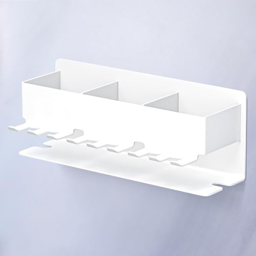 Image of Toothbrush Head Holders, Electric Tooth Brush Head Holder, Adhesive Toothpaste Holder for Shower Bathrooms, Wall Mounted Tooth Brushing Holder Organizer Storage (White, Large)