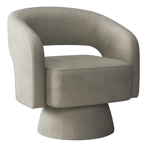 INZOY Swivel Barrel Chair with...