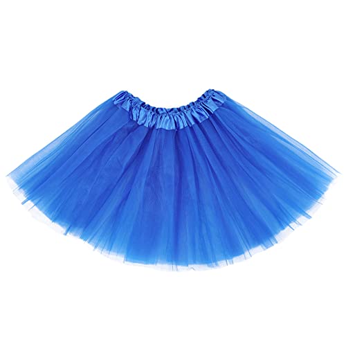 Century Star Dark Blue Tutu for Toddler Girls Tulle Ballet Skirts Princess Tutus for Baby Kids Infant 3 Layers Birthday Festival 3-8 Years