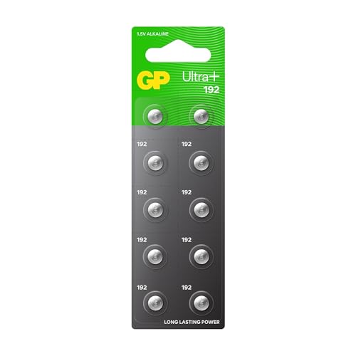 GP LR41 Knopfzelle Alkaline 10 Stück | kompatibel mit AG3 LR736 V3GA 192
