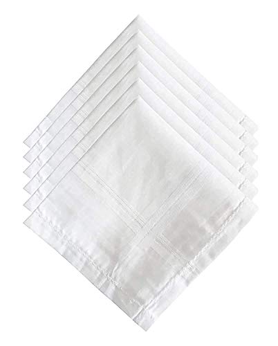 Image of 100% Cotton Premium Collection Handkerchiefs Hanky For Men (Combo) (12Pcs, Size)
