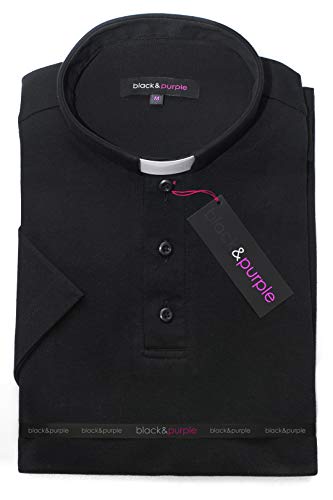 Clergy Polo Shirt Short Sleeve in Black Color (3XL)2