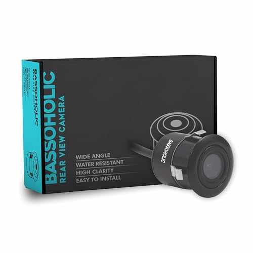 Image of BASSOHOLIC Full HD Car 160 Reverse Parking Camera | 160 Wide Angle Rear View Backup Camera | Waterproof & Night Vision | Universal Fit for All Cars
