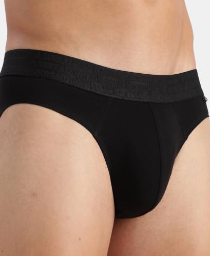 Image of Jockey US59 Men Super Combed Cotton Elastane Stretch Solid Brief
