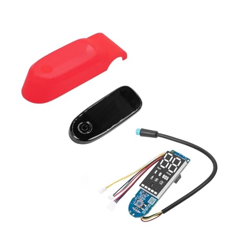 Vexilon 回路基板表示パネル Bluetooth ダッシュボード、Ninebot 用、電動スクーター F20 F30 F40 プラスチック保護ケースディスプレイシェル 電動スクーターディスプレイ(Red set)