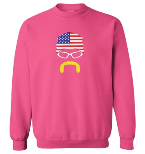 Tcombo American Wrestling Legend USA Bandana Toddler Fleece Crewneck Sweater