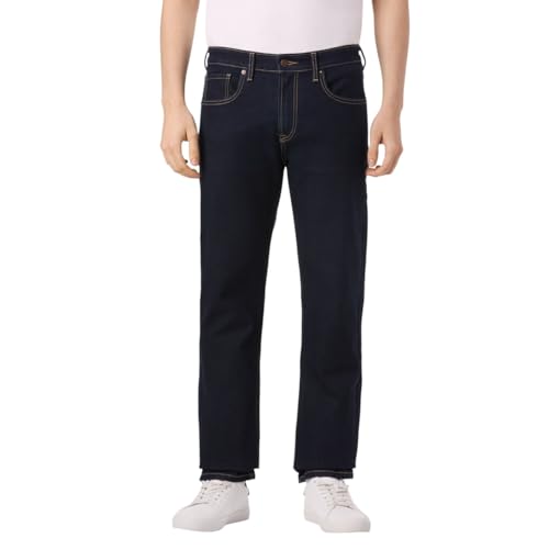 Image of Pepe Jeans Men's Straight Fit Jeans|Mid Rise |Stretchable Fabric| Jeans for Men | Available in Plus Size