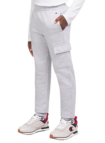 Champion Boys Sweatpant with Cargo Pockets Brushed Fleece Boys Cargo Joggers for Kids - image 1