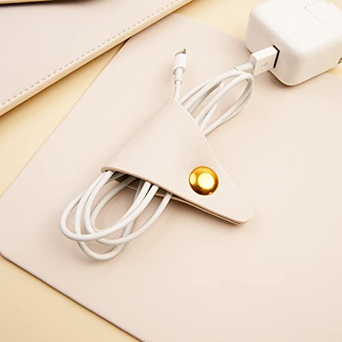 Benfan Laptop Sleeve 14 Inch Compatible With Macbook Pro 14, Macbook Air 13 2010-2017, Macbook Pro 13 2012-2015, Surface Laptop 13.5 With Small Pouch, Mouse Pad And Cord Organizer, Color White #TOP5