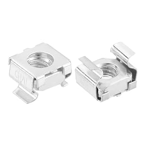 Quarkzman M6 Käfigmutter 50 Stück Silber