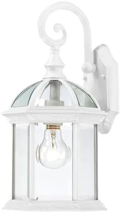 Satco - Boxwood - 1 Light - 15" Outdoor Wall W/ Clear Seed Glass