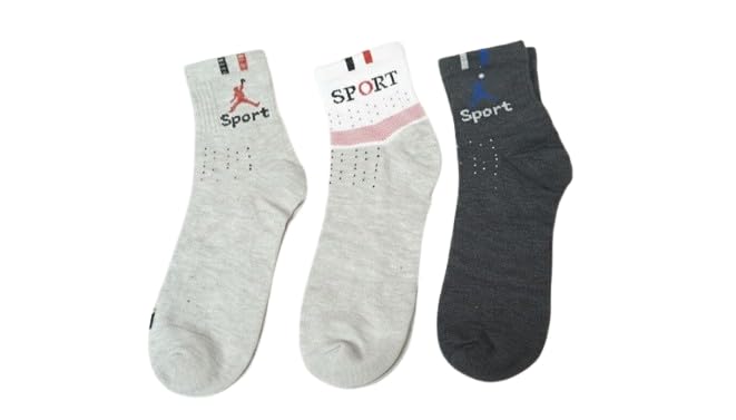 Men's Ankle Socks Soft & Breathable | Designed for All Seasons | All-Day Comfort for Sports, Gym & Casual Use (Pack of 3) Multicolour.-picture-47