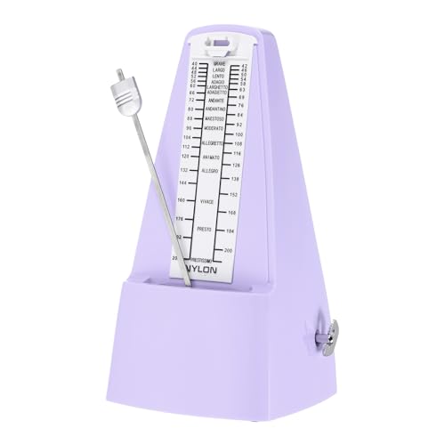 QUARKZMAN Metronome Mecanique, Chronometre Musical De Haute Precision Avec Mouvement En Metal Metronome Universel Pour Piano Guitare Violon Ukulele Player,...