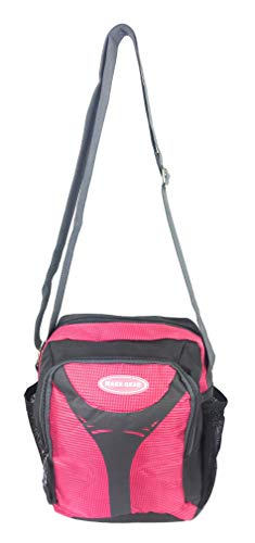 Unisex Excursion Organizer Shoulder Bag Day Pack (Pink)