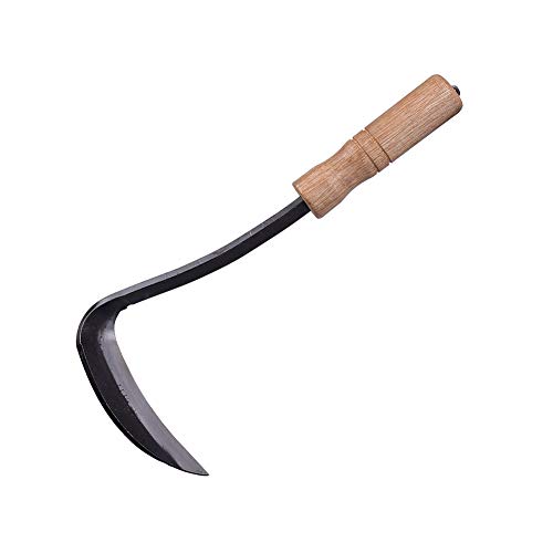 Wanggang Gardening Draîchement Drapeaux Nejiri Kama Kama Sharp Acier Blade et poignée en Bois Cover