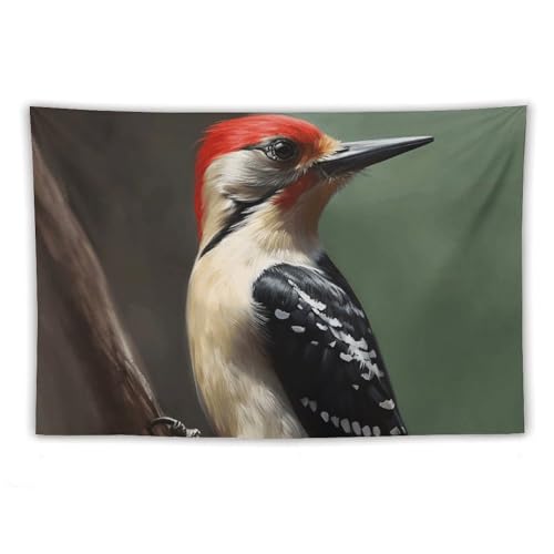 Tapisserie murale pic-bois pour chambre coucher cocon doux