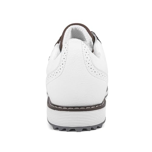 Zakey Sapatos de golfe masculinos profissionais sem espigas, calçados de caminhada confortáveis para