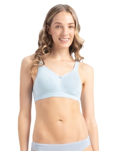 Image of Jockey FE41 Women Wirefree Non Padded Super Combed Cotton Elastane Stretch Full Coverage Everyday Bra with Concealed Shaper Panel