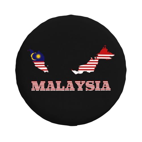 Flag of The Malaysian Malaysia Map Men Women Tire Cover