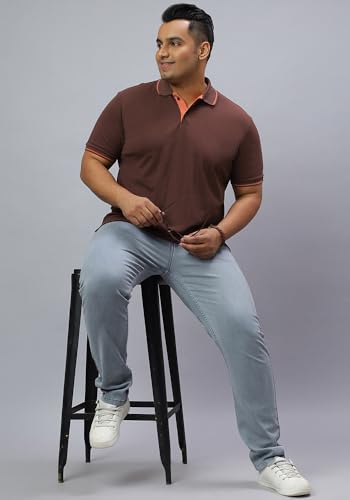 Image of Wear Your Opinion Men's Plus Size Tipped Polo Collar Neck Tshirt