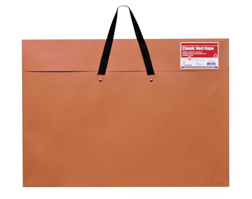 Star Products Art Portfolio 20 X 26, Classic Red Rope, Paper Artist Portfolio with Soft Woven Handle – Poster Storage, Art Storage