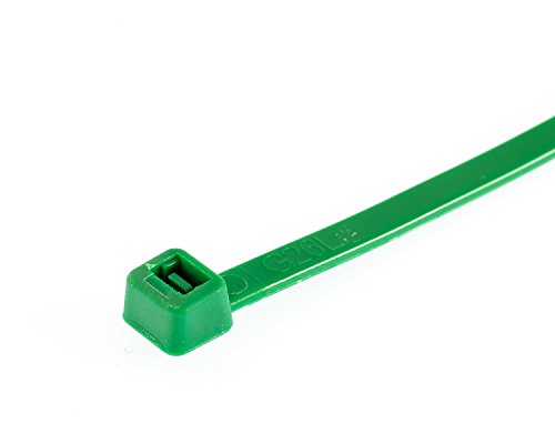 Image of GTSE 12 inch Green Zip Ties, 100 Pack, 40lb Strength, UV Resistant Long Nylon Cable Ties, Self-Locking 12 Inch Tie Wraps