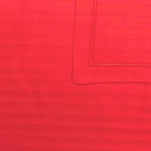 Image of Single Bedsheet for Single Bed, Lavender Sheet | 1 Single Bedsheet Cotton Bed Sheet Single Bed (60x90 Inch) with 1 Pillow Cover - Red