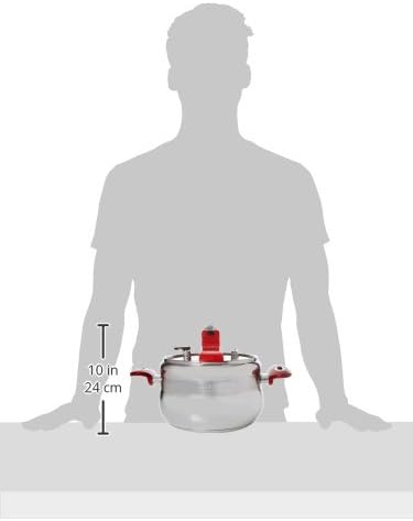 Diagram showing dimensions of BANQUET GRANDE Pressure Cooker