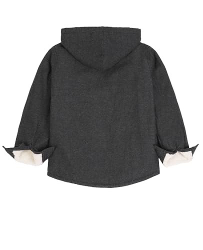 Image of ZENTHACE Boys Sherpa Fleece Lined Flannel Jacket