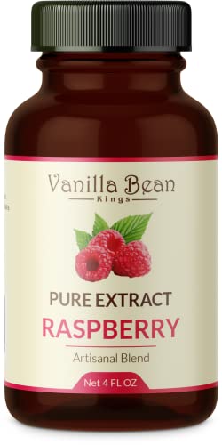 Pure Raspberry Extract for Baking and Flavoring - 4 OZ - Premium Quality Natural Flavors for Baked Goods, Desserts, & Cooking