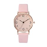 腕時計 アナログ 革ベルト レディース 女性時計 文字盤 見やすい ファッション 人気 可愛い ギフト プレゼント 仕事 日常通勤