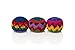 Funny Guy Mugs Multicolored Crochet Assorted Geometric Pattern Hacky Ball, Foot Bag Kick Sack, Indoor and Outdoor Toys for Kids and Adults, Set of 3
