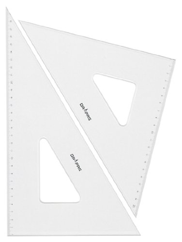 Équerre Dorapasu 13424 avec bord anti-tache de 30 cm et graduation