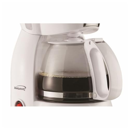 Image of Brentwood Appliances TS-213W 4 Cup Coffee Maker, White
