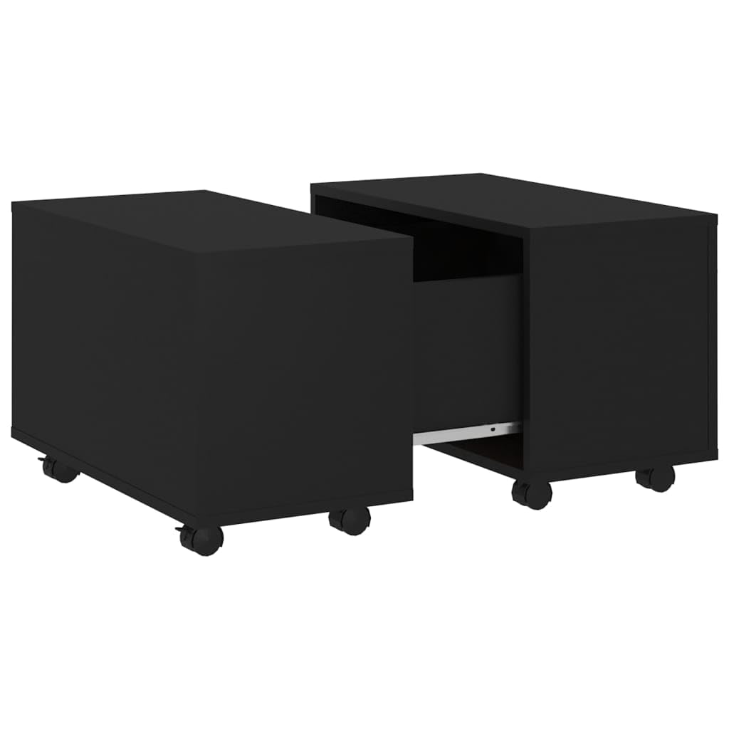 Couchtisch Schwarz 60x60x38 cm Spanplatte