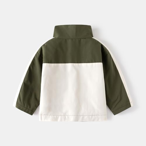 Irsutey Boys Girls Waterproof Jackets Windbreaker Color Block Rain Coats Toddle Kids Lightweight Windproof Outdoor Raincoat2
